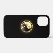 Goud Yin Yang op zwart Case-Mate iPhone Case (Achterkant (horizontaal))