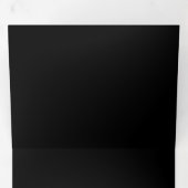 Goud Yin Yang op zwart Drieluik Wenskaart (Binnenzijde eerst)