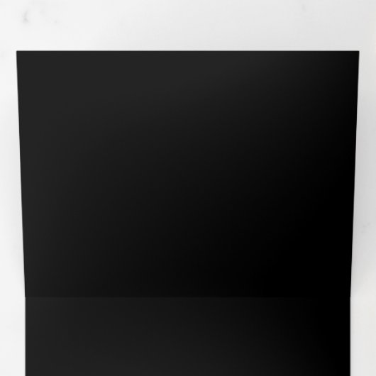 Goud Yin Yang op zwart Drieluik Wenskaart (Binnenzijde eerst)