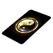 Goud Yin Yang op zwart Magneet (Linkerzijde)