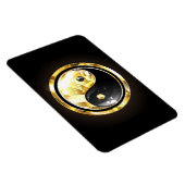 Goud Yin Yang op zwart Magneet (Rechterzijde)