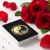 Goud Yin Yang op zwart Pokerkaarten (Insitu (Valentijn))
