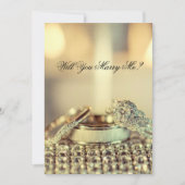 Goud Zal Je Met Me Trouwen Aanzoek Kaart (Voorkant)