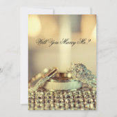 Goud Zal Je Met Me Trouwen Trouwvoorstel Kaart (Voorkant)