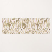 Goud Zebraprint Blush Yogamat (Voorkant (horizontaal))