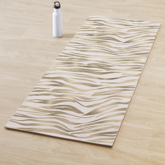 Goud Zebraprint Blush Yogamat (In situ)