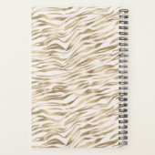 Goud Zebraprint Confetti Planner (Achterkant)