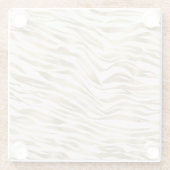 Goud zebraprint glazen onderzetter (Achterkant)