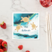 Goud Zee | Mele Kalikimaka | Kerstmis Servet (Insitu)