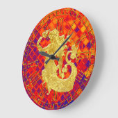 Goud  Zeemeermin zonneschijnglas voor Zeeen Grote Klok (Hoek)