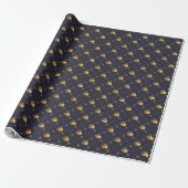 Goud Zeilschip Cadeaupapier (Uitgerold)