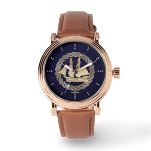 Goud Zeilschip Horloge