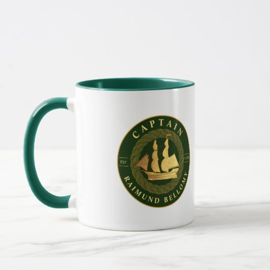 Goud Zeilschip Mok (Links)