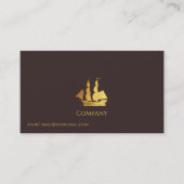 Goud Zeilschip Visitekaartje (Voorkant)