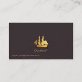 Goud Zeilschip Visitekaartje (Voorkant)