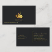 Goud Zeilschip Visitekaartje (Voorkant / Achterkant)