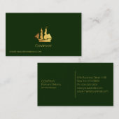 Goud Zeilschip Visitekaartje (Voorkant / Achterkant)