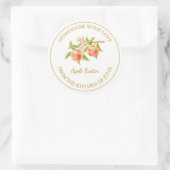 Goud Zelfgemaakt Apple Butter Label | Wit (Tas)