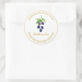Goud Zelfgemaakt BlackBerry Jam Label | Wit (Tas)