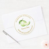 Goud Zelfgemaakt Guava Jam Label | Wit (Envelop)