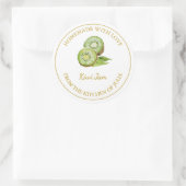 Goud Zelfgemaakt Kiwi Jam Label | Wit (Tas)