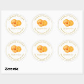 Goud Zelfgemaakt Tangerine Jam Label | Wit (Vel)