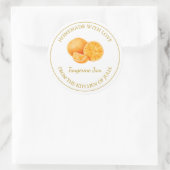 Goud Zelfgemaakt Tangerine Jam Label | Wit (Tas)