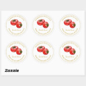 Goud Zelfgemaakt Tomatensaus Label | Wit (Vel)