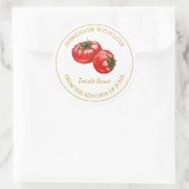 Goud Zelfgemaakt Tomatensaus Label | Wit (Tas)