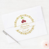 Goud Zelfgemaakte Cherry Jam Label (Envelop)