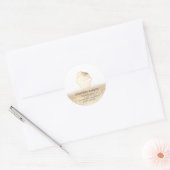  goud Zelfgemaakte cupcakes en snoepjes Ronde Sticker (Envelop)