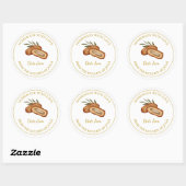 Goud Zelfgemaakte Datum Jam Label | Wit (Vel)