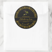 Goud Zelfgemaakte Elderberry Jam Label (Tas)