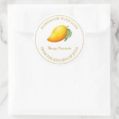 Goud Zelfgemaakte Mango behoudt label | Wit (Tas)