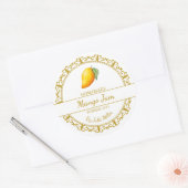 Goud Zelfgemaakte Mango Jam Label (Envelop)