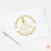 Goud Zelfgemaakte Peer Behoudt Label (Envelop)