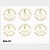 Goud Zelfgemaakte Peer Behoudt Label (Vel)