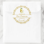 Goud Zelfgemaakte Peer Behoudt Label (Tas)