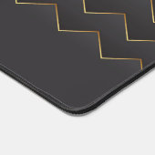 Goud Zig Zag Chevron Patroon Bureaumat (Hoek)