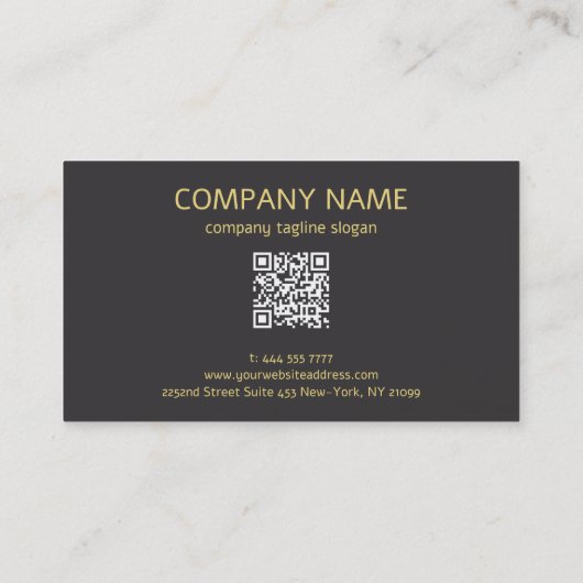 Goud Zig Zag Chevron Patroon Visitekaartje (Achterkant)