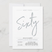 Goud & Zilver 1e, 60e gezamenlijke verjaardagsfees Kaart (Achterkant)