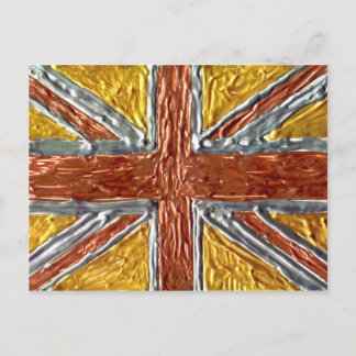 Goud Zilver Brons Londen Britse Vlag Sport Briefkaart