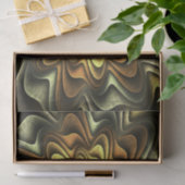 Goud, zilver, Bronze Fractal Flower Paper Tissuepapier (Geschenk)
