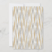 Goud Zilver Chic Glam Glitterige Strepen Verjaarda Kaart (Achterkant)
