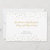 Goud Zilver Confetti Fotocollage 100ste Verjaardag Kaart (Achterkant)