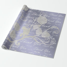 goud, zilver, dank + je, bloemen, bloem-, fantas cadeaupapier