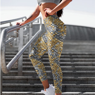 Goud & Zilver Dressy Metallic Leggings