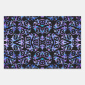 Goud zilver en Paarse moeder van parelCollectie Inpakpapier Vel (Voorkant 3)