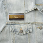 Goud & Zilver Geborsteld Textuur: Zwart Wit Gestre Naamplaatje (In situ)