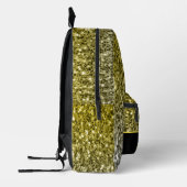 Goud zilver glitters sparkles zwart Aangepaste naa Bedrukte Rugzak (Links)